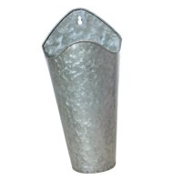 Magideal - Maceta De Pared De Hierro, Bolsillo De Pared, Cesta De Almacenamiento De Macetas Para Flores Secas, Jarrón De Pared Para Decoración De Pared De Campo