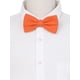 thumbnail image 4 of INSPIRE CHIC Corbatines de Algodón para Hombres Color Sólido Texturizado Preatado para Fiesta Familiar Naranja Mediano, 4 of 4