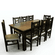 thumbnail image 2 of Juego de Comedor New Barcelona Chocolate 8 Sillas Mesa Rectangular, 2 of 8
