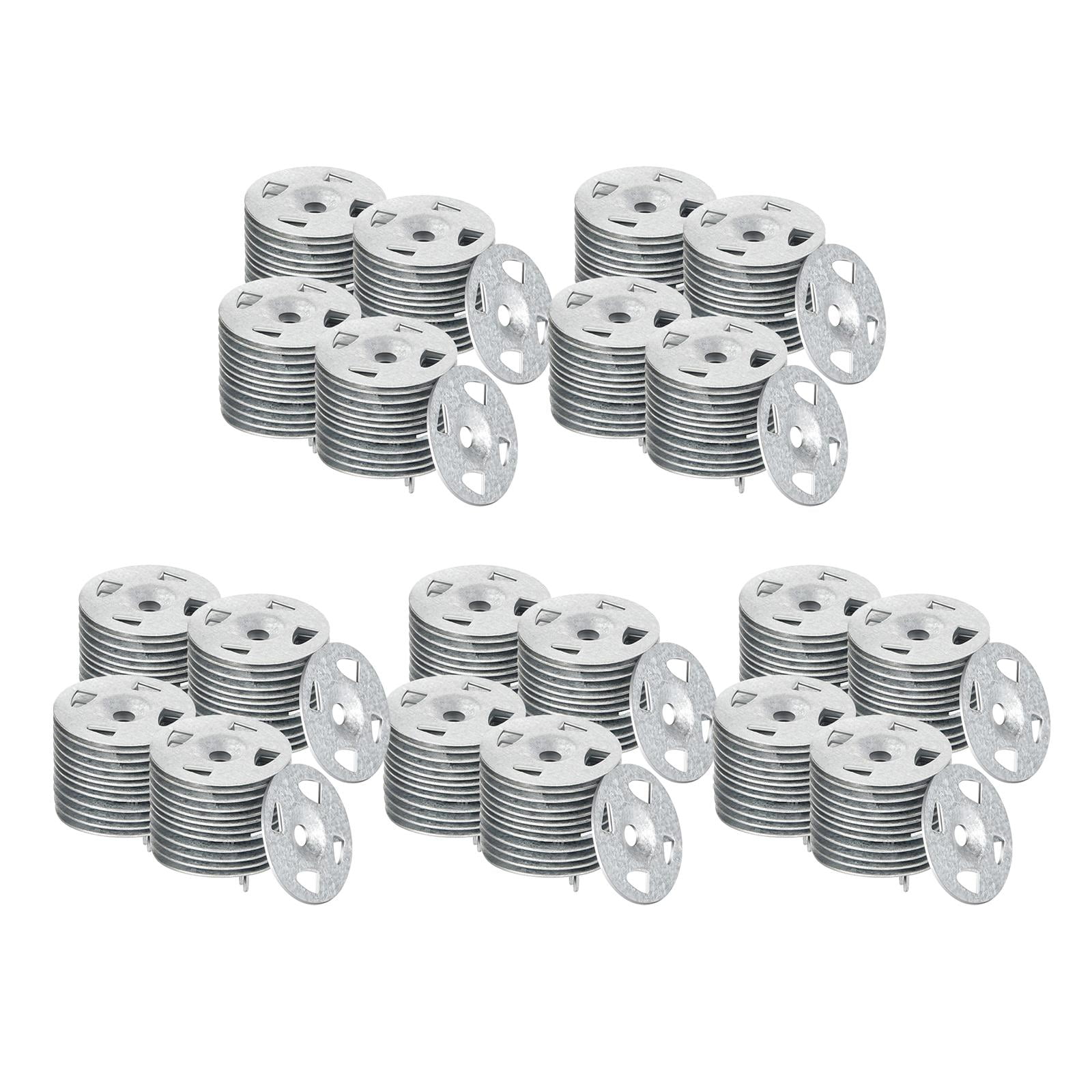 Magideal - 200x Arandela De Distribución De Carga, Arandelas Planas Para Fijar Tableros De Aislamiento, Sujetadores De Pasadores De Juntas Planas, Para Tornillos Cuatro Espinas