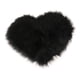 thumbnail image 2 of 40x50cm shaggy en forma de corazón, alfombra, piso, alfombra, alfombrilla, cojín, negro, 2 of 3