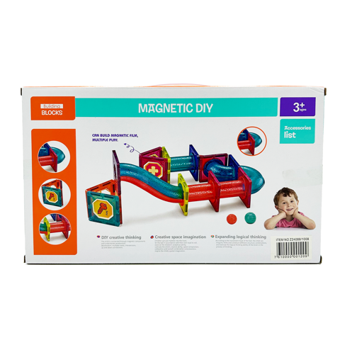 Bloques Magnéticos Con Toboganes 52Pcs Magnetics