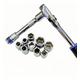thumbnail image 1 of Set Juego Dados 12 Pieza Chicharra 1/2 Cromo Vanadio Danmi Color Azul Y Negro, 1 of 3