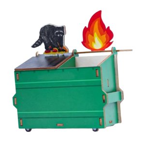 Magideal - Portalápices Con Adorno De Madera Para Decoración Del Hogar, Regalo, Escultura, Artesanía, Caja Para Bolígrafos, Almacenamiento De Cosméticos, Soporte Verde