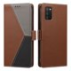 thumbnail image 4 of Cartera para Samsung Galaxy A02s en PU Tricolor, Funda con Solapa, Marrón, 4 of 5