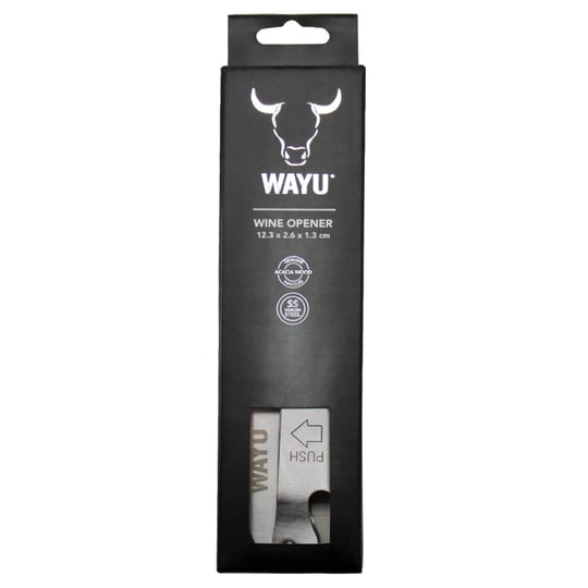 Abridor De Vino 1 Pieza Acero Inoxidable - Madera Plateado Wayu