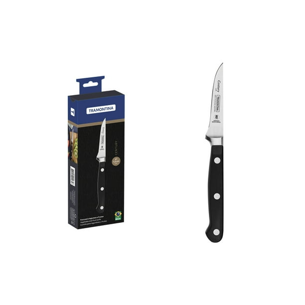 Cuchillo para Legumbres y Frutas Tramontina Century con Lámina en Acero Inoxidable y Mango en Policarbonato y Fibra de Vidrio 3"