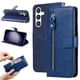 thumbnail image 1 of Funda con Cremallera para Samsung Galaxy S23 FE, Carcasa Cartera de Cuero PU con Soporte y Tarjetero, 1 of 6