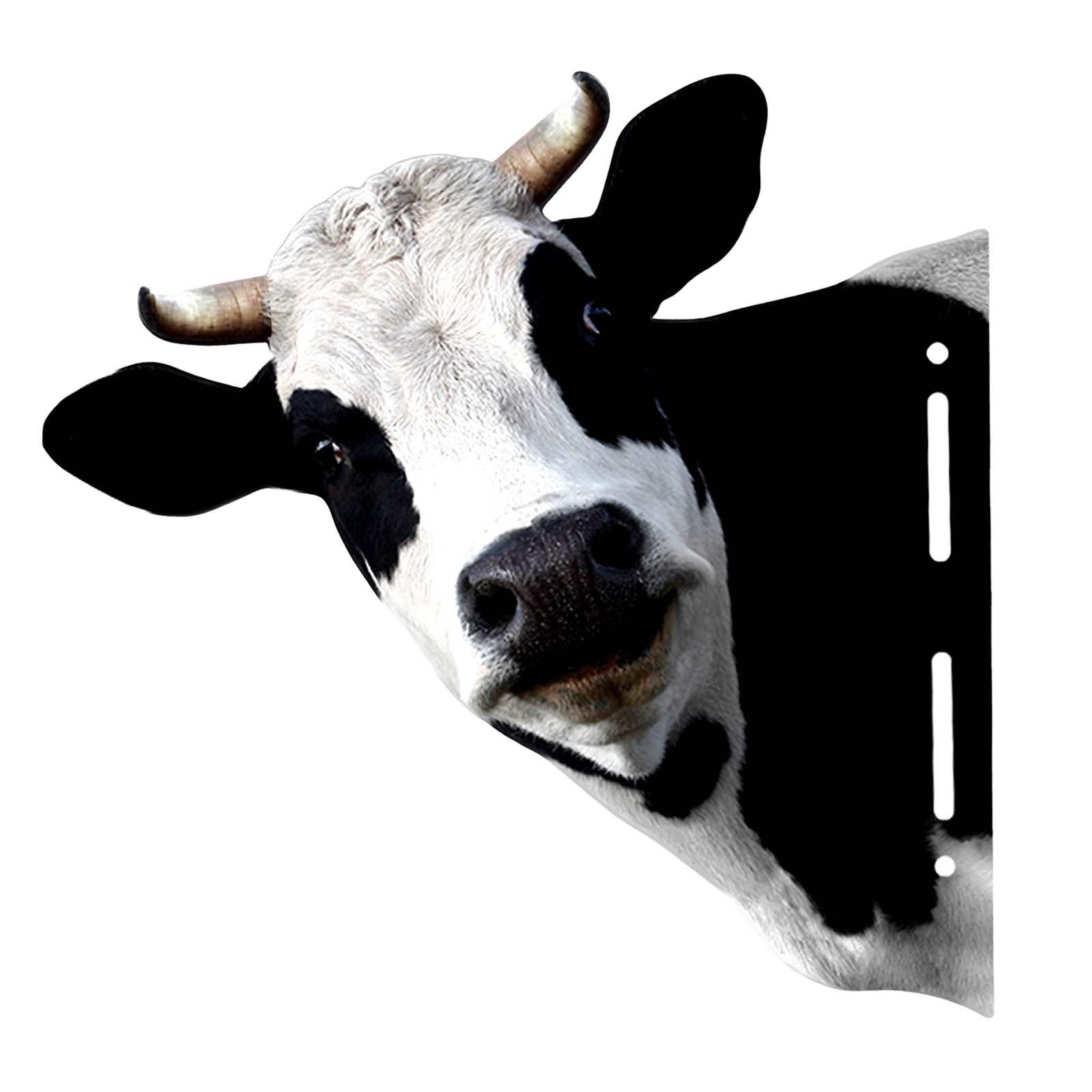 Magideal - Cabezas De Animales, Decoración De Pared, Escultura De Pared, Estatua, Figurita Rústica Para Colgar En La Pared Del Hogar, Decoración De Hotel, Granja Vaca