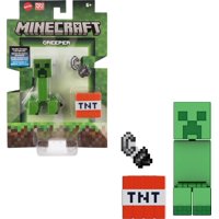 Figura De Acción Mattel Minecraft, Paquete De 2 Unidades Con Creeper, 8 Cm