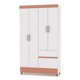 thumbnail image 1 of Clóset Ideal 4 Puertas 2 Cajones Blanco Rosa, 1 of 4