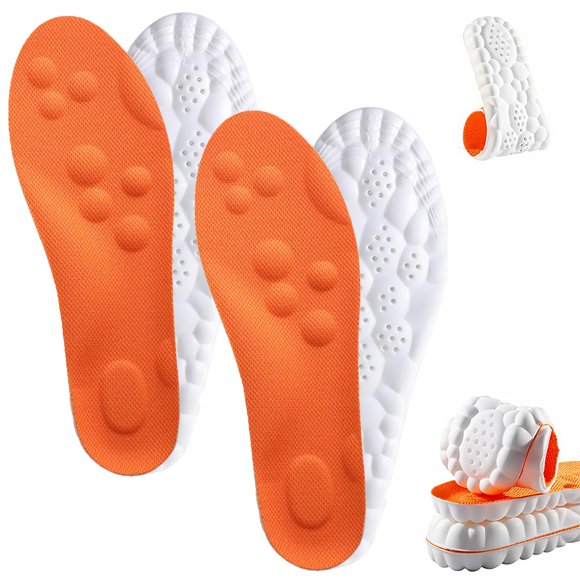 Plantillas Giwytey Nube 4D Naranja 2 pares Hombre talla 8‑9