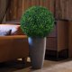 thumbnail image 5 of Bola topiaria artificial Sunnyglade para plantas, 25 cm, madera de boj sintética, 2 unidades, 5 of 7