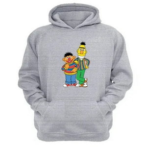 Genérico - Polerón Canguro Enrique Y Beto Gris Claro Talla M Unisex