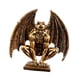 thumbnail image 3 of Estatua De ángel Demonio, Figura De Resina Dorada Para Gabinete, Centro De Mesa Interior, 3 of 5