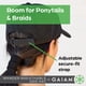 thumbnail image 4 of Gorra de béisbol Gaiam Wander Geo negra transpirable para mujer, 4 of 8