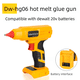 thumbnail image 1 of Pistola de Pegamento Caliente Inalámbrica para Batería de Iones de Litio DE*walt 18V/20V Max, Pistola de Pegamento de Derretimiento Caliente de Precalentamiento Rápido con 10 Piezas de Barras de P..., 1 of 10