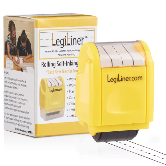 Sello de goma LEGILINER 1/2 pulgada Línea Triple Amarilla