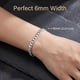 thumbnail image 2 of Pulsera Cadena Cubana S925 Plata 6mm Para Hombre, 2 of 3