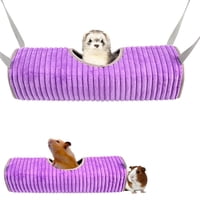 Xusx111 - 2Pcs Hurón Túnel Colgante Cama De Hamaca, Pequeños Animales Ratas Ardilla Juguete -Guineapig, Hurón, Gatito, Ardilla, Chinchilla, Rata, Loro (Púrpura)