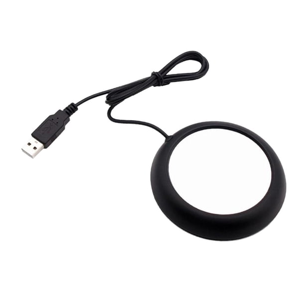 Taza Mat USB Eléctrica Taza de café Calentador Calentador Calentador Coaster 4 "Negro mate