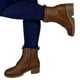 thumbnail image 3 of Botin de Mujer Taco Bajo 02 Yassne Marron, 3 of 5