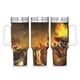 thumbnail image 1 of Twisted Metal Vaso aislado de acero inoxidable con asa, diseño temático, regalo para familia, amigos y fans; incluye pajita y encaja en el portavasos estándar, 40 oz, 1 of 6