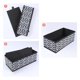 thumbnail image 3 of REGALWOVEN 1 Pack Bins de Almacenamiento de Tela, Organizadores de Armario Plegables para Estantes, Perfectos para Guardar Ropa Libros Patrón Ondulado Negro 11*5.5*3.9, 3 of 6