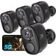 thumbnail image 1 of Cámaras de Seguridad Rraycom 2K 4Pack WiFi 5G/2.4G Exterior IP65, 1 of 3