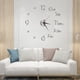 thumbnail image 4 of Reloj de pared DIY con espejo silencioso, reloj de pared, adornos para sala de estar, hogar y oficina., 4 of 5