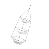 Bothyi - Cesta Colgante De Frutas De 3 Niveles Extraíble Para Baño, Cocina, Suministros De Limpieza