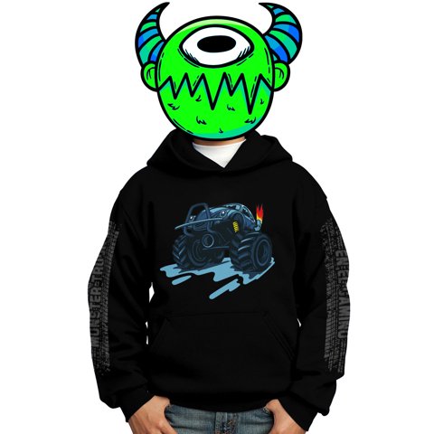Bagustore - Polerón Estampado Bagù Monster Truck