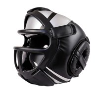 Ioensy - Casco De Boxeo Protector De Cara Completa Unisex Para Entrenamiento De Taekwondo Mma M Negro