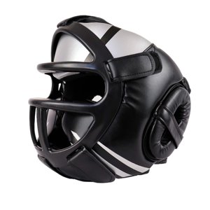 Ioensy - Casco De Boxeo Protector De Cara Completa Unisex Para Entrenamiento De Taekwondo Mma M Negro