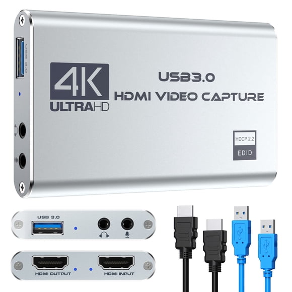 Tarjeta de captura de video Rybozen HDMI a USB 4K 1080P 60 FPS