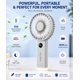 thumbnail image 2 of Ventilador de mano KALAMAN 3600 mAh recargable con pantalla LED verde hielo, 2 of 8