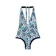 thumbnail image 2 of Traje de baño escotado estampado azul Talla S, 2 of 3