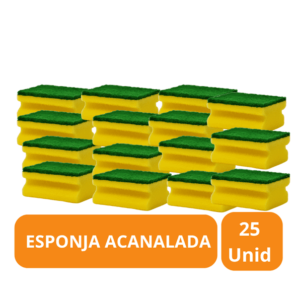Esponja Acanalada Pack 25 Unidades