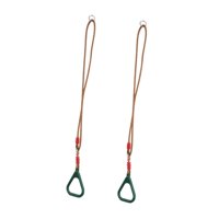 Magideal - Anillos De Gimnasia Para Interiores Y Exteriores, Portátiles, Con Cuerda Ajustable, Para Hacer Ejercicio En Casa, Fitness, Accesorios Para Patio De Verde Oscuro