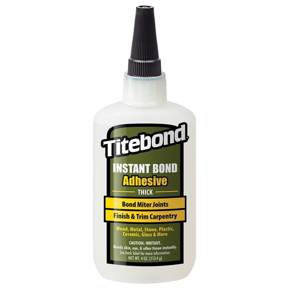 Adhesivo Titebond Instant Bond, adhesivo grueso, 4 ml, 8 segundos