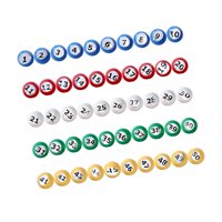 Magideal - Bingo Ball Raffle Balls Reemplazo Directo Suministros Portable Universal Tally Ball Calling Balls Para Noches Oficina Entretenimiento Fiestas Familia 1 A 50