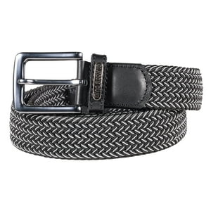 Gino Rodinis - Cinturón Elasticado Hombre 2521 Talla S-M Negro/Gris