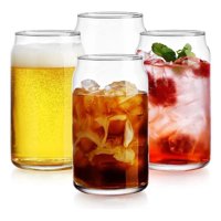 Genérica - Set 4 Vasos Vidrio Borosilicato Taza De Café 550 Ml. No Bpa