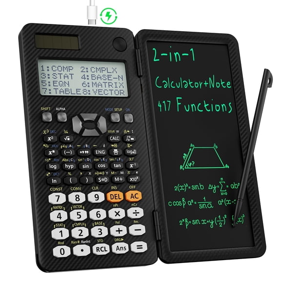 Calculadora científica ROATEE 991ES MAX con pantalla plegable de 4 líneas