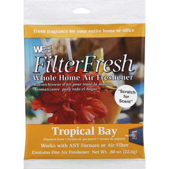 Ambientador WEB FilterFresh para todo el hogar Tropical Bay, 22 g