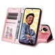 thumbnail image 5 of Funda tipo cartera FOXDOCK para Realme C55 , diseño girasol en relieve, cuero PU, cierre magnético, soporte y tarjetero, 5 of 5