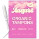 thumbnail image 1 of Tampones August Regular, paquete de 72 unidades, 100% algodón orgánico, 1 of 5