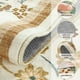thumbnail image 2 of Alfombra UERMEI, lavable, bohemio, vintage, floral, 5 x 7 pies, marrón, 2 of 3