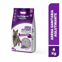 Arena Sanitaria Para Gato Aglutinante Con Aroma A Lavanda Bolsa 4 Kg Buddy Pet