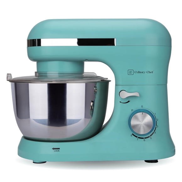 Batidora de alimentos CULINARY CHEF 4,5 L azul con cabezal inclinable